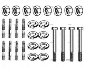 TORNILLO Y TUERCA COLECTOR MERC V8 FOR BARR MARINE
