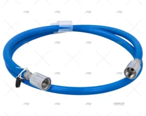 TUBO DUCHA 1,50m AZUL INOX G1/2″-G1/2″
