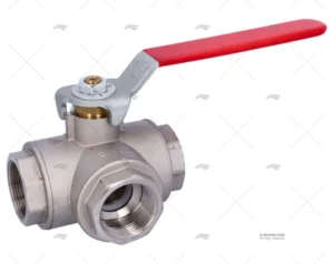 VALVULA ESFERA 1″1/2 3V «L» PN25 GUIDI