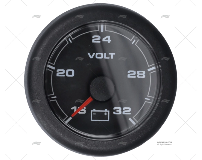 VOLTIMETRO 16-32V NEGRO OL VOLTIMETRO 16-32V NEGRO OL