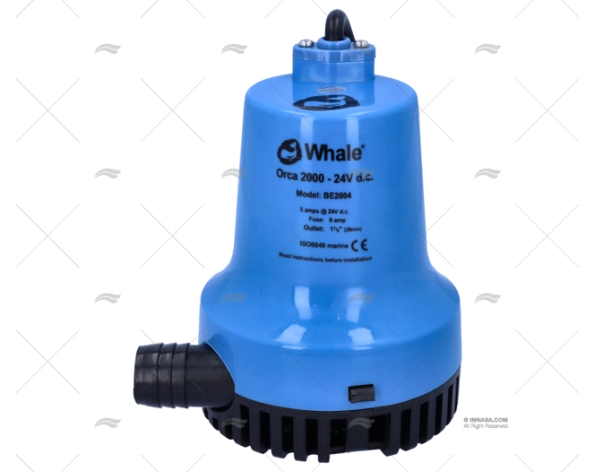 BOMBA ACHIQUE 24V 4920L/H WHA ORCA WHALE BOMBA ACHIQUE 24V 4920L/H WHA ORCA WHALE