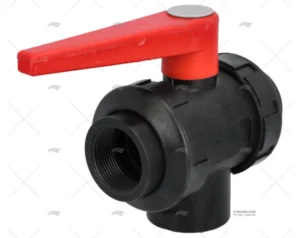 VALVULA  3 VIAS DOBLE UNION BSP  PPG 1″1 RANDEX IBERICA