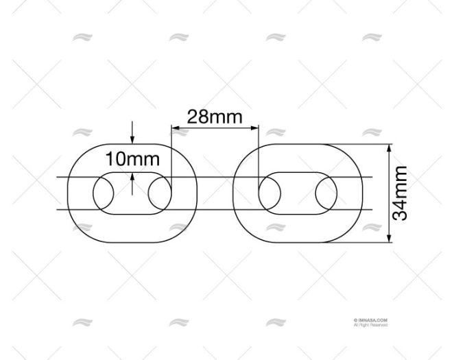 CADENA CALIBR. GAL.10mm D-766 P28 130m FRIGERIO CADENA CALIBR. GAL.10mm D-766 P28 130m FRIGERIO