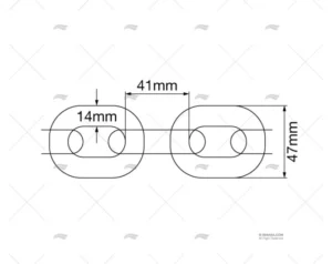 CADENA CALIBR. GAL.14mm D-766 P41 80m FRIGERIO CADENA CALIBR. GAL.14mm D-766 P41 80m FRIGERIO