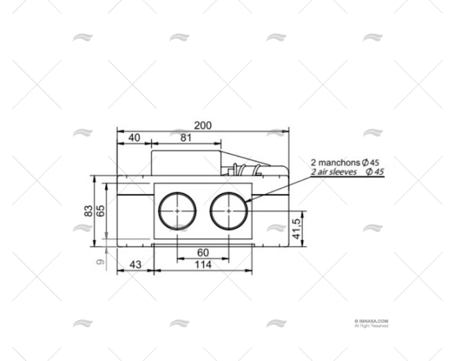 CALEFACCIÓN BALI 2x45mm 12v D.16mm - Imagen 3
