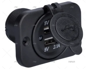 TOMA USB 12-24V 2 ENT. EMPOTRABLE